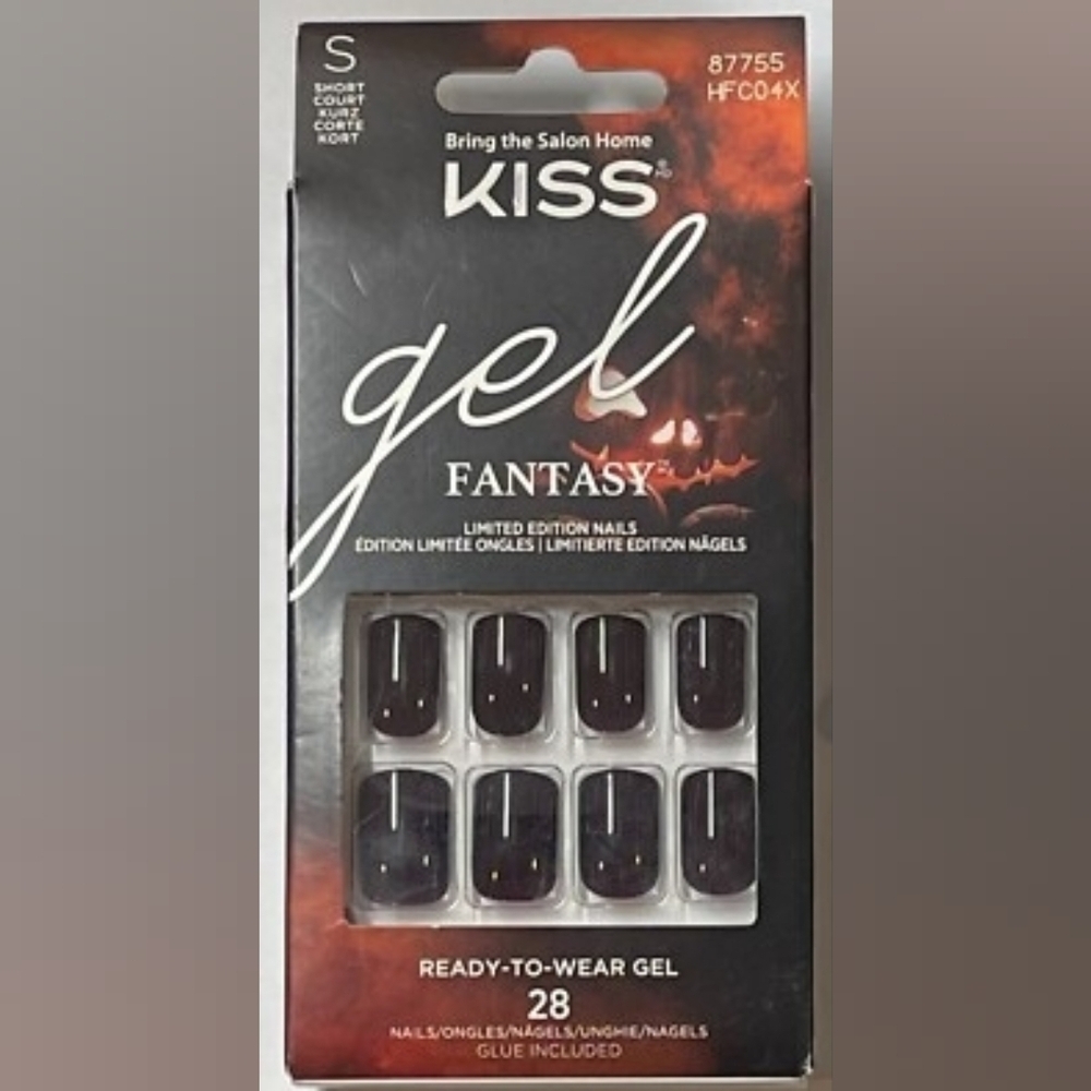 Kiss Gel Fantasy Creepy Music Short Square dark Fall Halloween